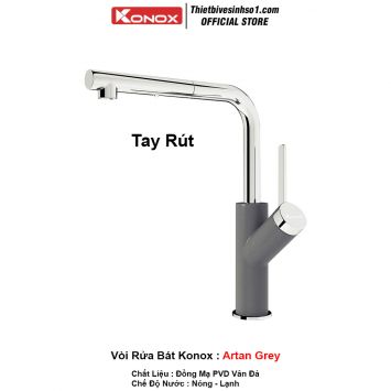 Vòi Rửa Bát Konox Artan Grey