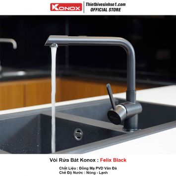 Vòi Rửa Bát Konox Felix Black