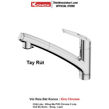 Vòi Rửa Bát Konox Kira Chrome