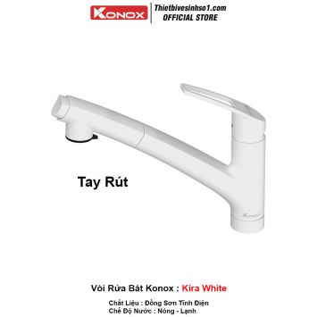 Vòi Rửa Bát Konox Kira White