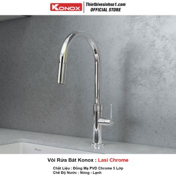 Vòi Rửa Bát Konox Lasi Chrome