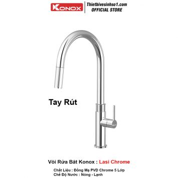 Vòi Rửa Bát Konox Lasi Chrome