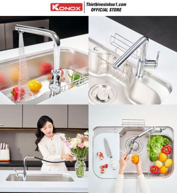 Vòi Rửa Bát Konox Lumo Smart Chrome