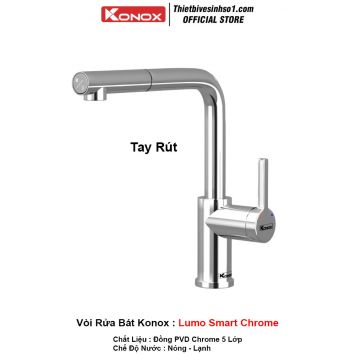 Vòi Rửa Bát Konox Lumo Smart Chrome