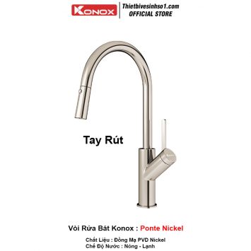 Vòi Rửa Bát Konox Ponte Nickel
