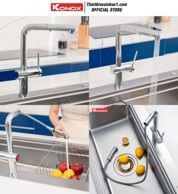 Vòi Rửa Bát Konox Stream Chrome