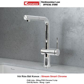 Vòi Rửa Bát Konox Stream Smart Chrome