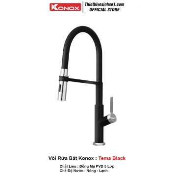 Vòi Rửa Bát Konox Tema Black
