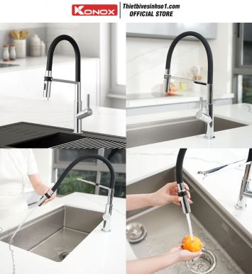 Vòi Rửa Bát Konox Tema Chrome