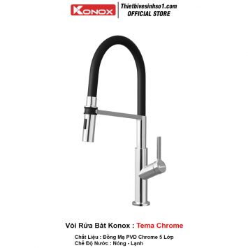 Vòi Rửa Bát Konox Tema Chrome