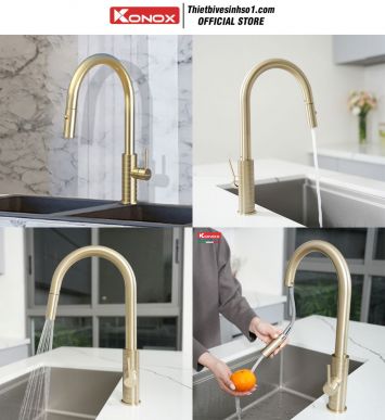 Vòi Rửa Bát Konox Venice Gold