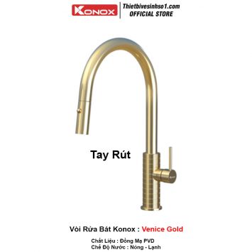 Vòi Rửa Bát Konox Venice Gold