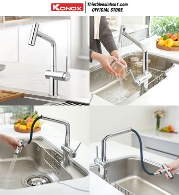 Vòi Rửa Bát Konox Volta Chrome