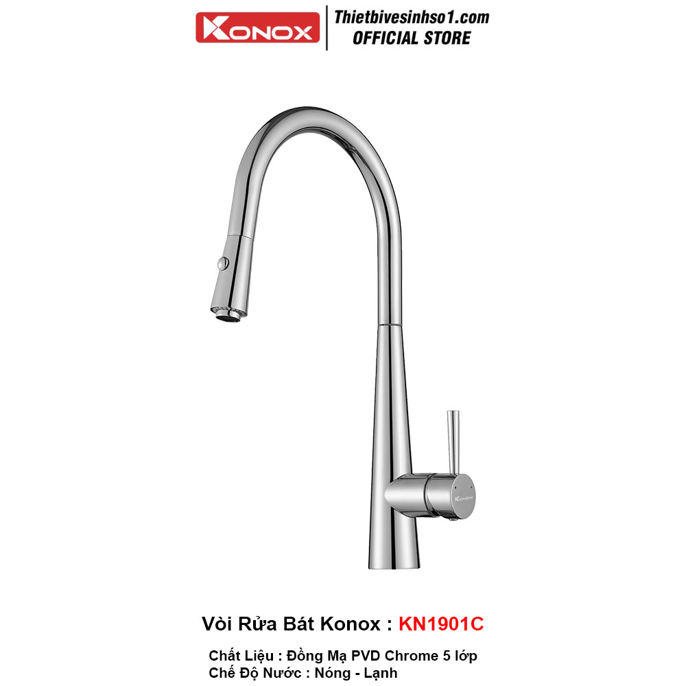 Vòi Rửa Bát Konox KN1901C Vòi Rửa Bát Konox KN1901C