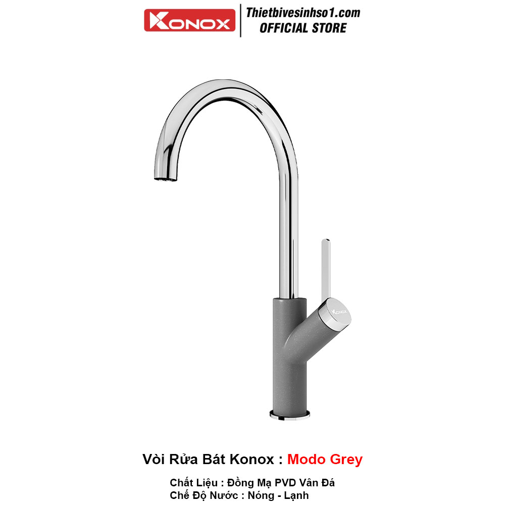 Vòi Rửa Bát Konox Modo Grey Vòi Rửa Bát Konox Modo Grey