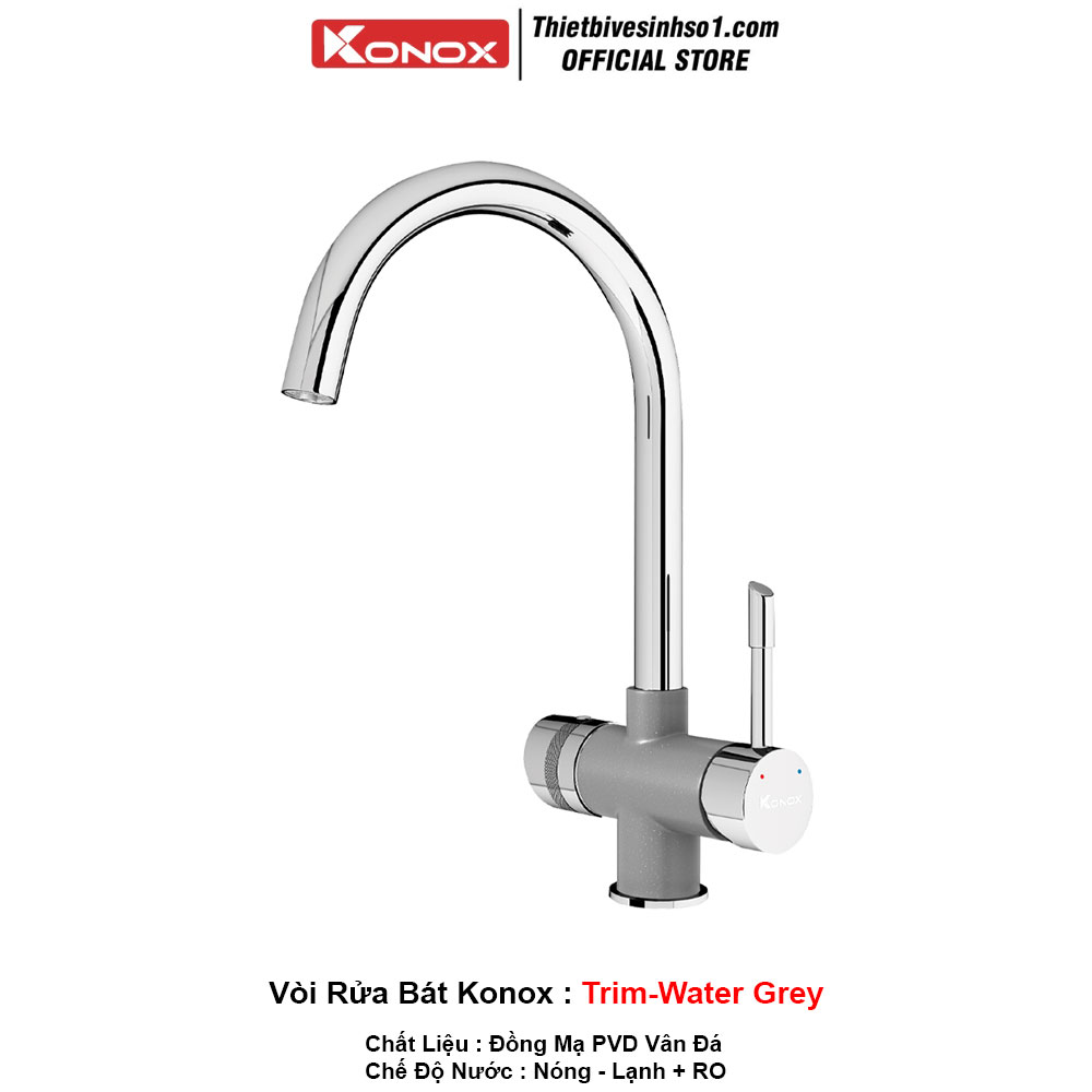 Vòi Rửa Bát Konox Trim Water Grey Vòi Rửa Bát Konox Trim Water Grey