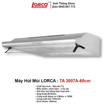 Máy Hút Mùi Lorca TA 3007A-60cm