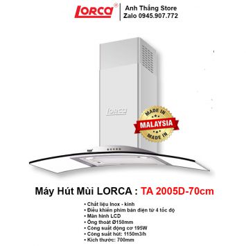 Máy Hút Mùi Lorca TA 2005D-70cm