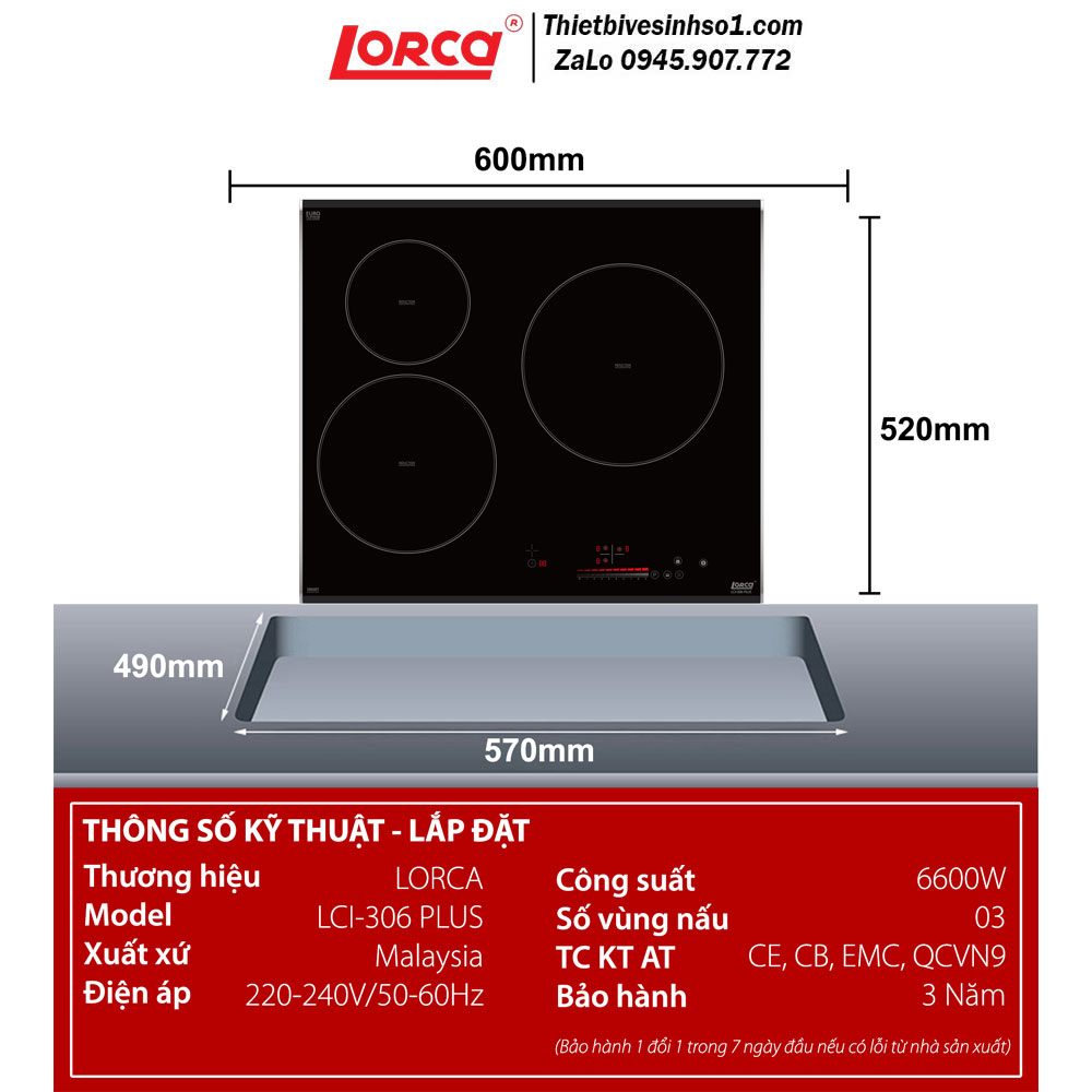 Bếp Từ Lorca LCI 306 PLUS