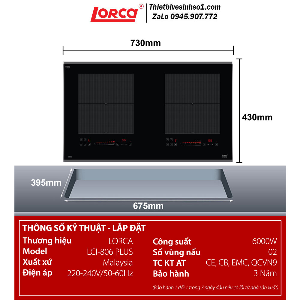 Bếp Từ Lorca LCI 806 PLUS