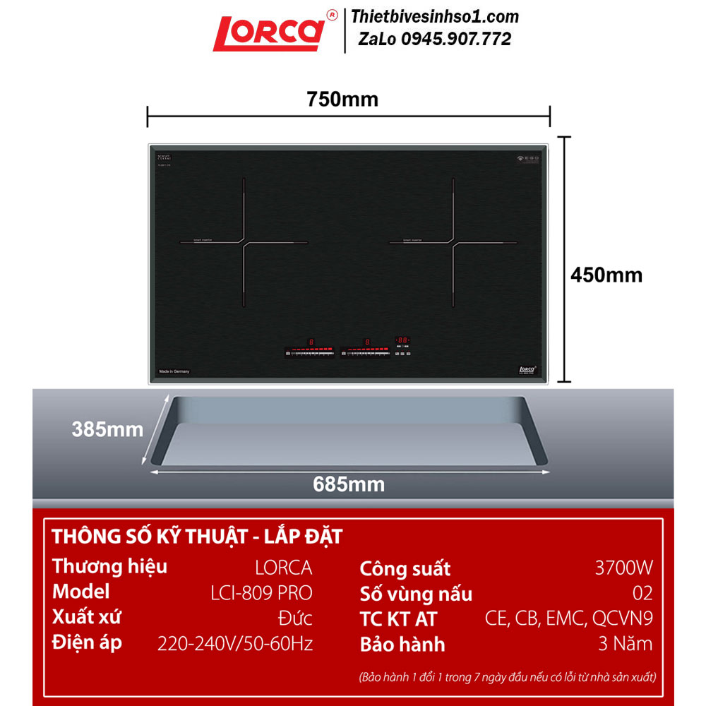 Bếp Từ Lorca LCI 809 PRO
