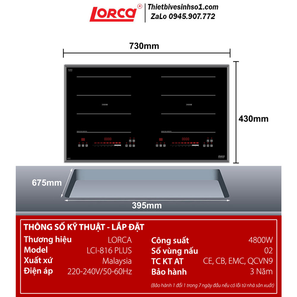 Bếp Từ Lorca LCI 816 PLUS
