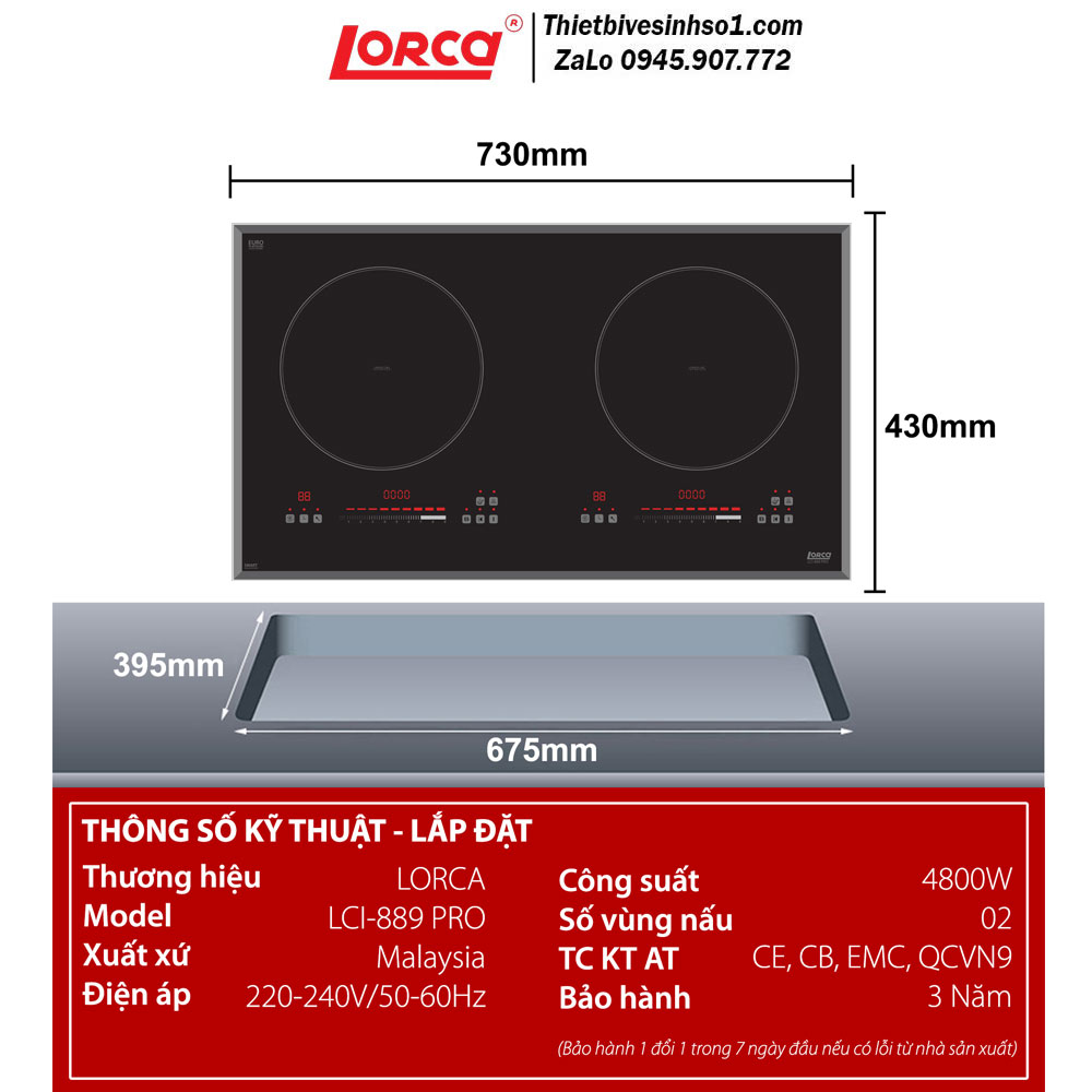 Bếp Từ Lorca LCI 889 PRO