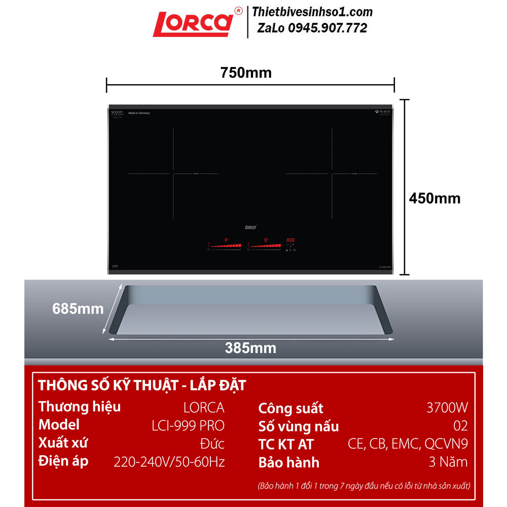 Bếp Từ Lorca LCI 999 PRO