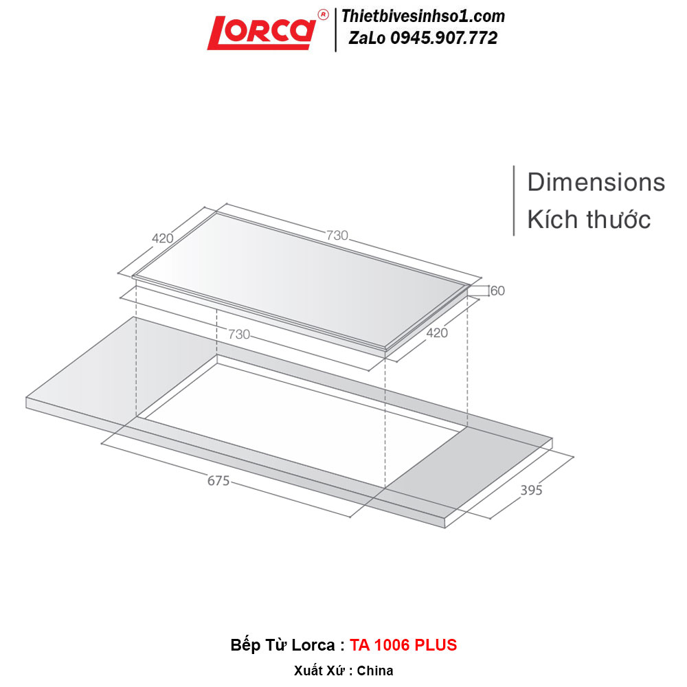 Bếp Từ Lorca TA 1006 PLUS 2