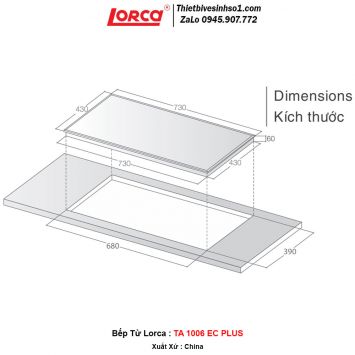 Bếp Điện Từ Lorca TA 1006 EC PLUS 2