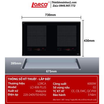 Bếp Từ Lorca LCI 806 PLUS