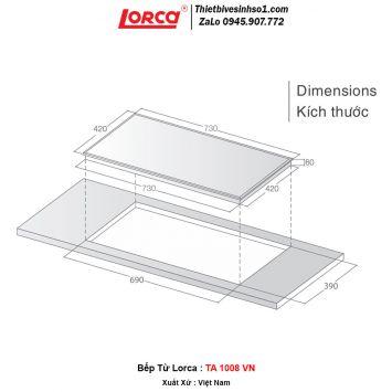 Bếp Từ Lorca TA 1008 VN 2