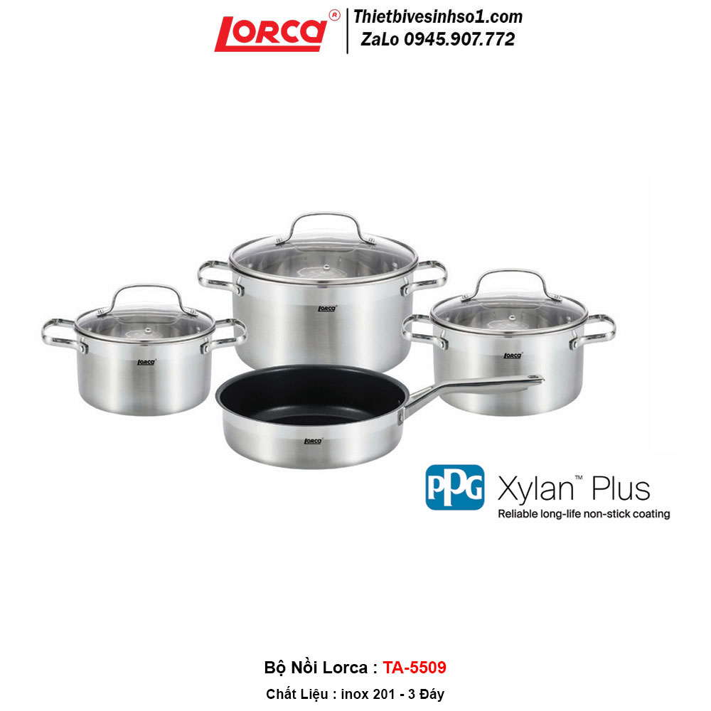 Bộ Nồi inox Lorca TA 5509