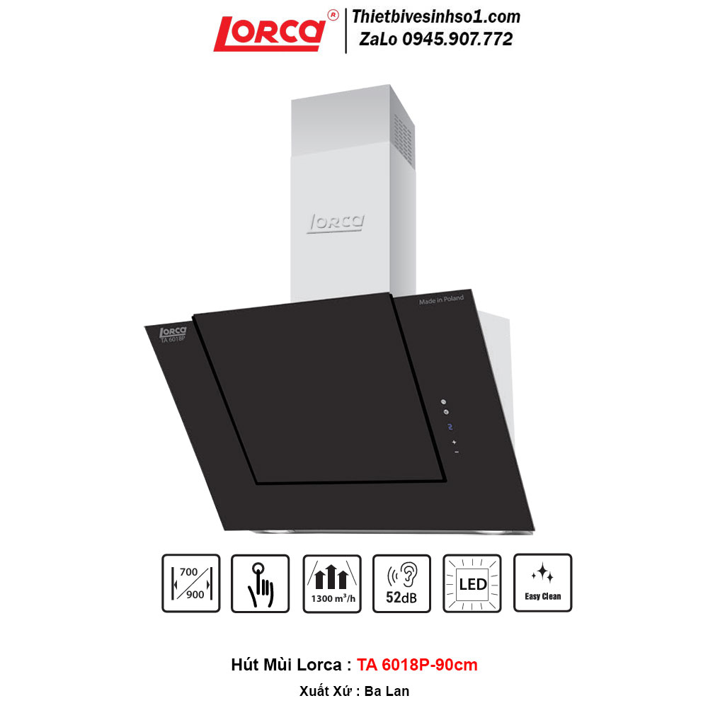 Máy Hút Mùi Lorca TA 6018P-90cm