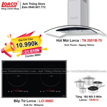 Combo Thiết Bị Bếp Lorca 886D