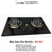 Bếp Gas Âm Cao Cấp Sevilla SV-201