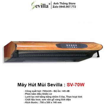 Máy Hút Mùi Sevilla SV-70W