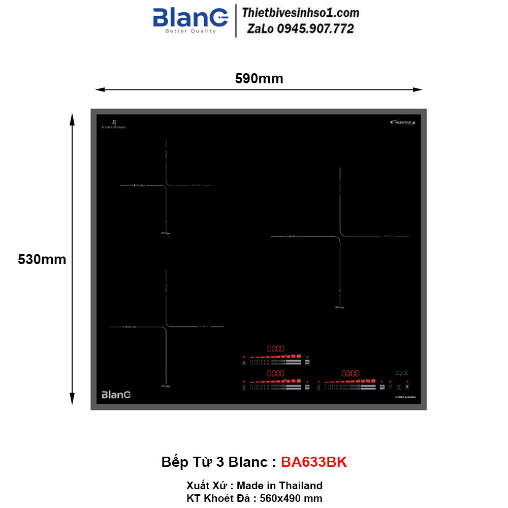 Bếp Từ Blanc BA633BK