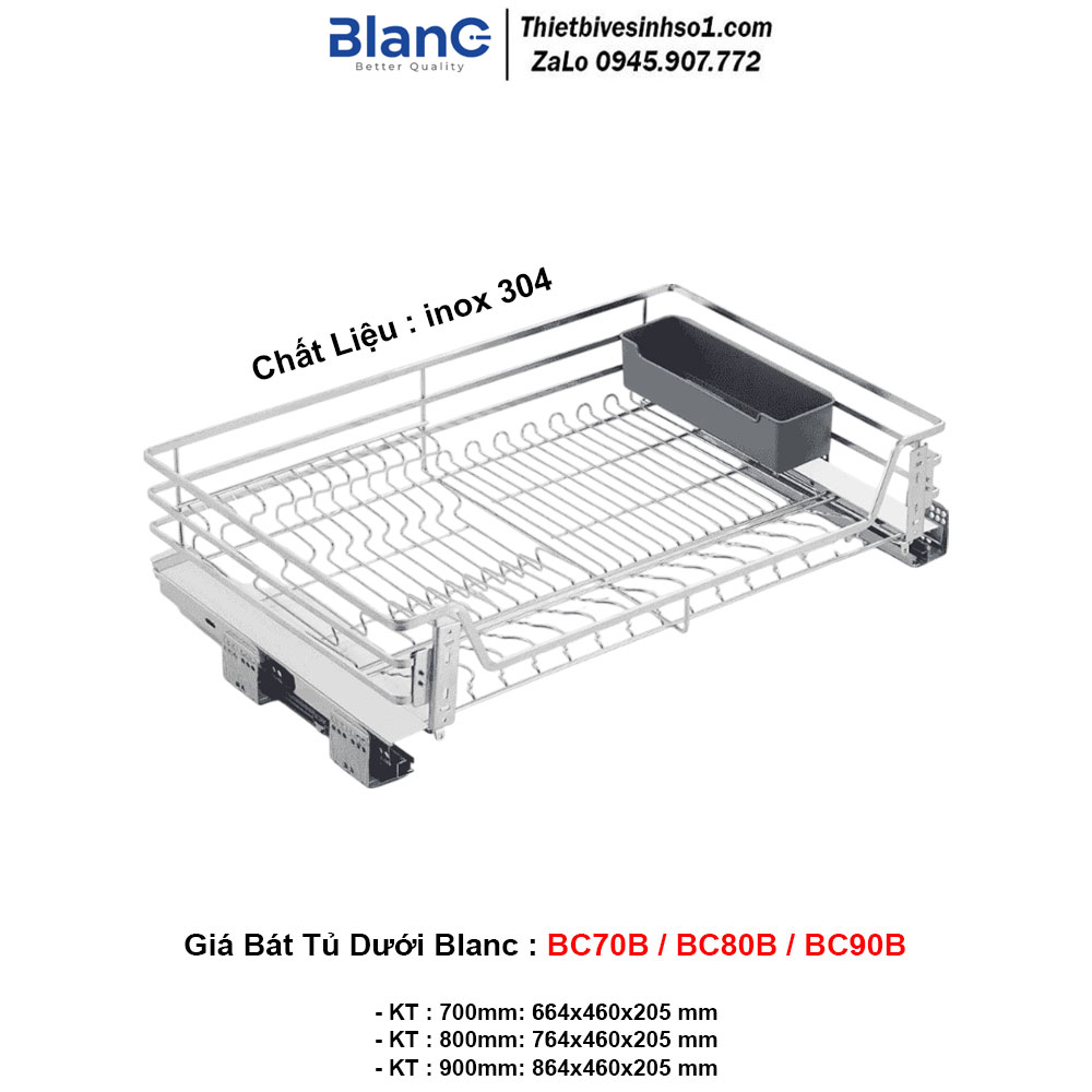 Giá Bát Tủ Dưới Blanc BC70B-BC80B-BC90B