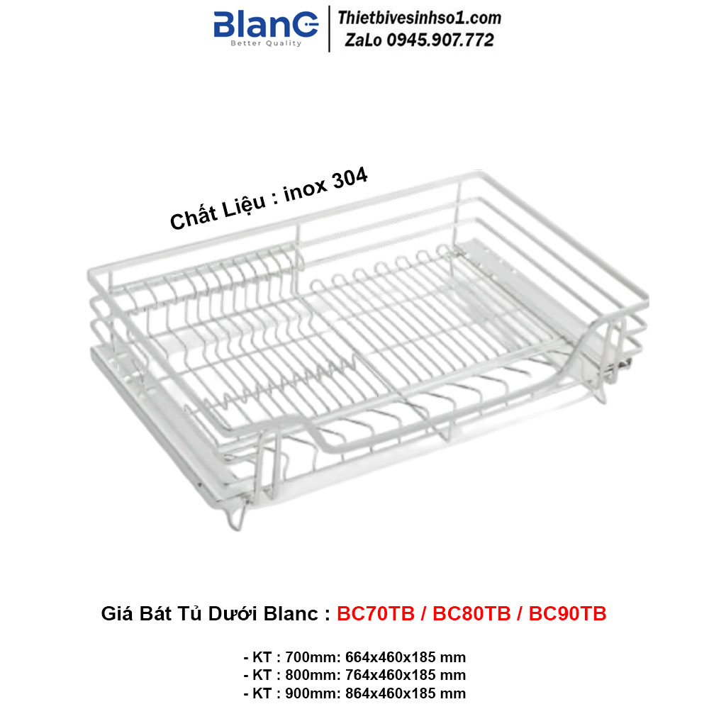 Giá Bát Tủ Dưới Blanc BC70TB-BC80TB-BC90TB
