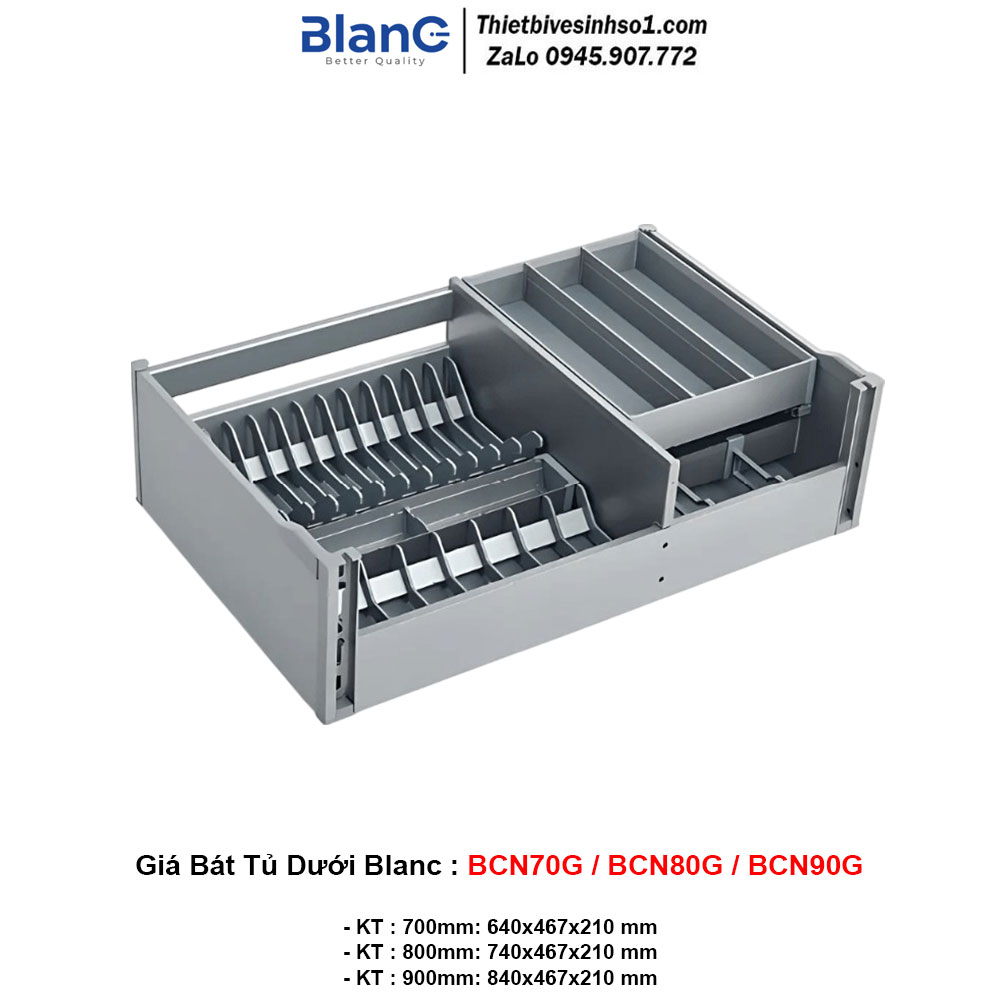 Giá Bát Tủ Dưới Blanc BCN70G-BCN80G-BCN90G