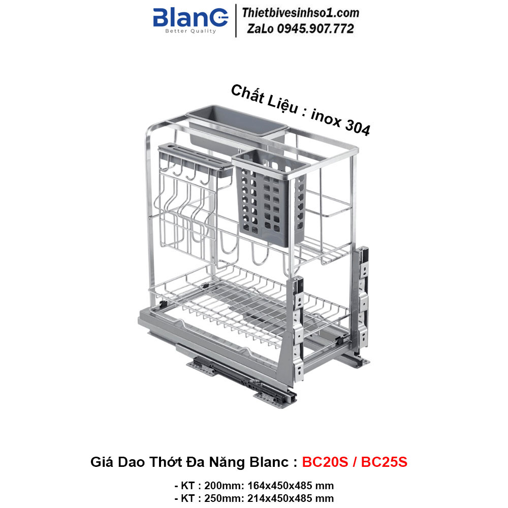 Giá Dao Thớt Đa Năng Blanc BC20S-BC25S