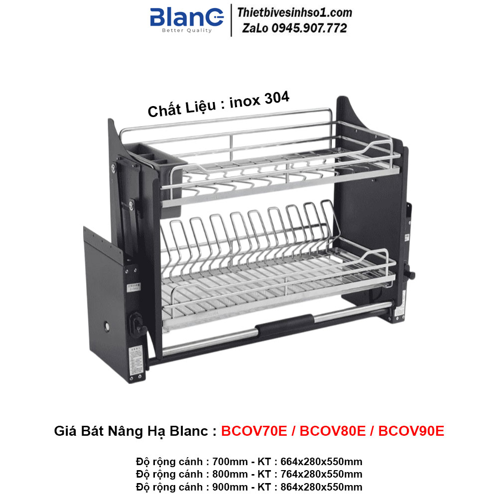 Giá Bát Nâng Hạ Blanc BCOV70E-BCOV80E-BCOV90E