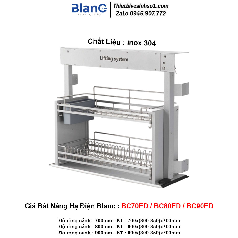 Giá Bát Nâng Hạ Điện Blanc BC70ED-BC80ED-BC90ED