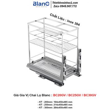 Giá Gia Vị Chai Lọ Blanc BC20GV-BC25GV-BC30GV