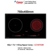 Bếp 1 Từ 1 Hồng Ngoại Canzy CZ-907Gim