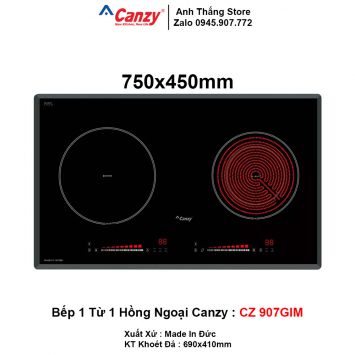 Bếp 1 Từ 1 Hồng Ngoại Canzy CZ-907Gim