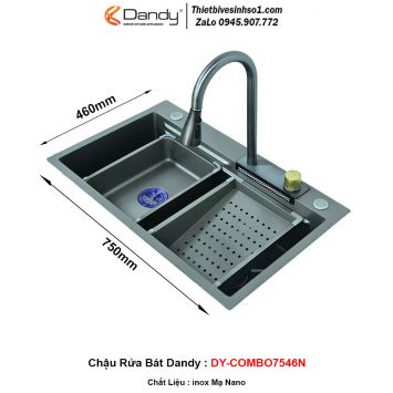 Chậu Rửa Bát Dandy DY-COMBO7546N