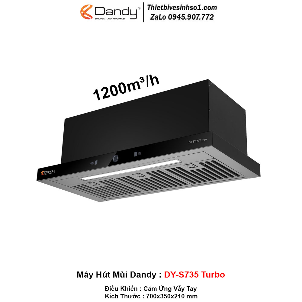 Máy Hút Mùi Dandy DY-S735 Turbo