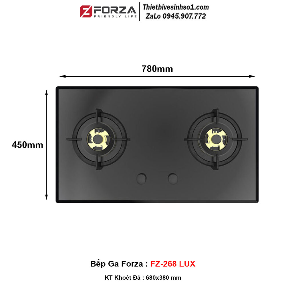 Bếp Gas Forza FZ-268 LUX